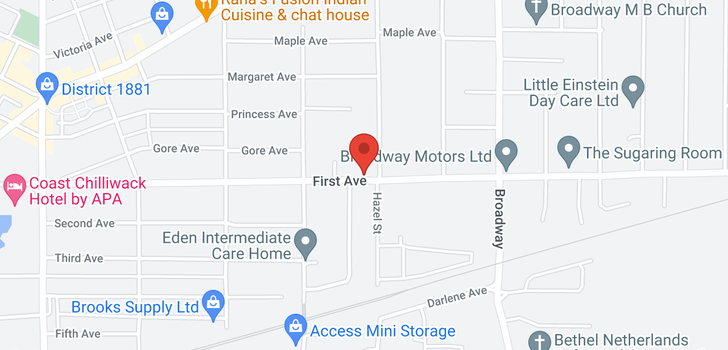 map of 106 46385 FIRST AVENUE